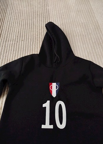 Siyah Kapüşonlu Sweatshirt - Görsel 7