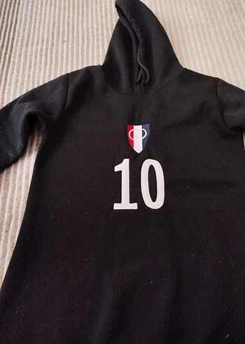 Siyah Kapüşonlu Sweatshirt - Görsel 6