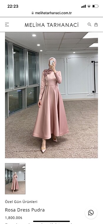 Meliha Tarhanacı Rosa abiye