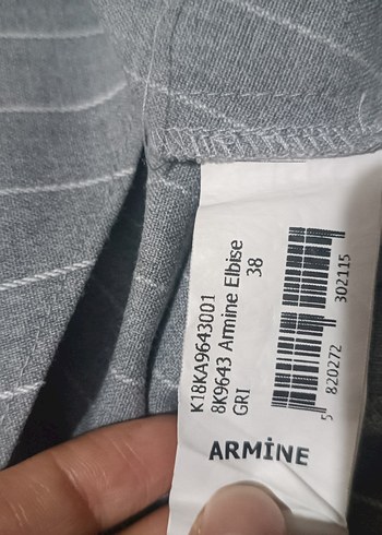 m Beden Gri Piliseli Uzun Kollu Ofis Elbisesi