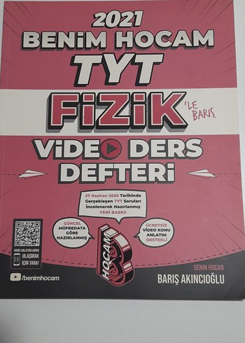 2021 Benim Hocam TYT Fizik Video Ders Defteri