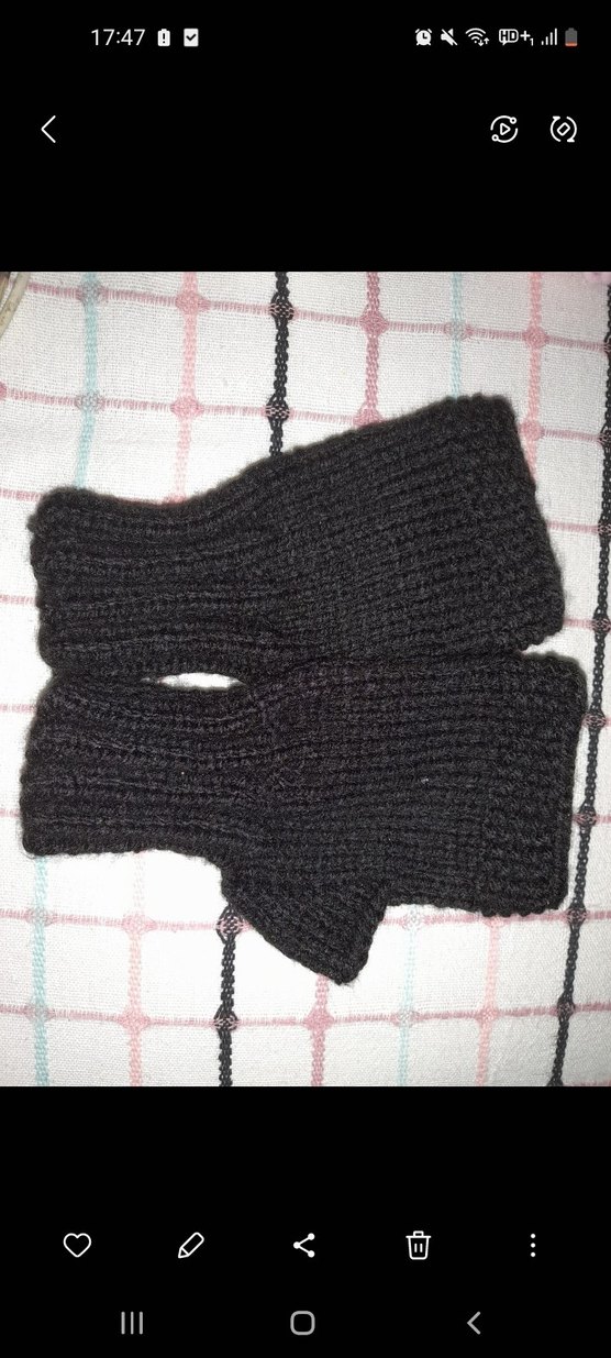 Örgü Parmaksız  Eldiven Kadın/Erkek - Görsel 4