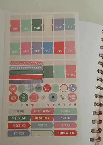 2024/2025 ajanda matt notebook - Görsel 5