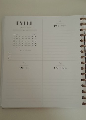 2024/2025 ajanda matt notebook - Görsel 3