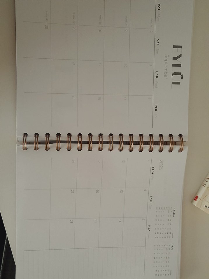 2024/2025 ajanda matt notebook - Görsel 2