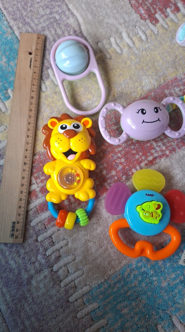 Renkli Bebek Diş Kaşıyıcıları ve Çıngıraklar - Görsel 4