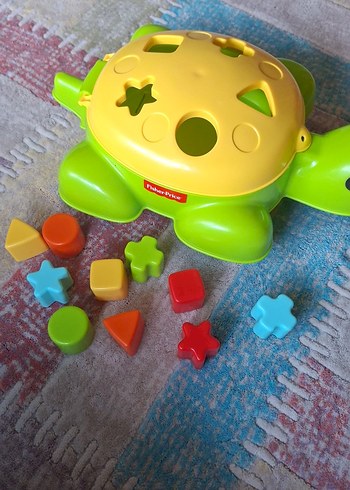 Fisher Price Renkli Kaplumbağa Şekil Eşleştirme Oyuncağı