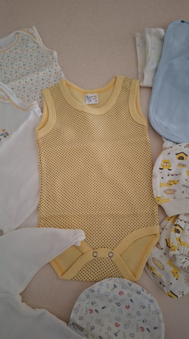 Pamuklu Bebek Tulumu ve Aksesuar Seti - Görsel 2