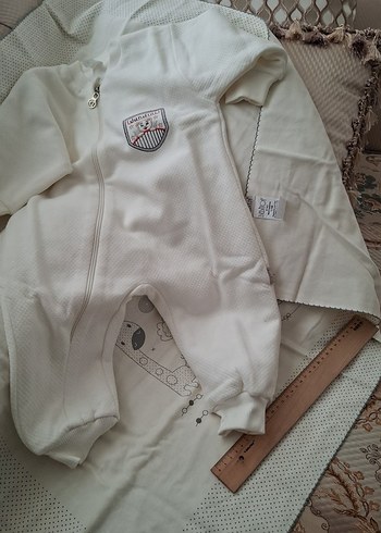 Fermuarlı Bebek Tulumu ve pamuk battanite - Görsel 9