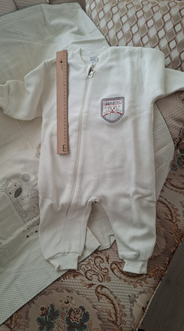 Fermuarlı Bebek Tulumu ve pamuk battanite - Görsel 4