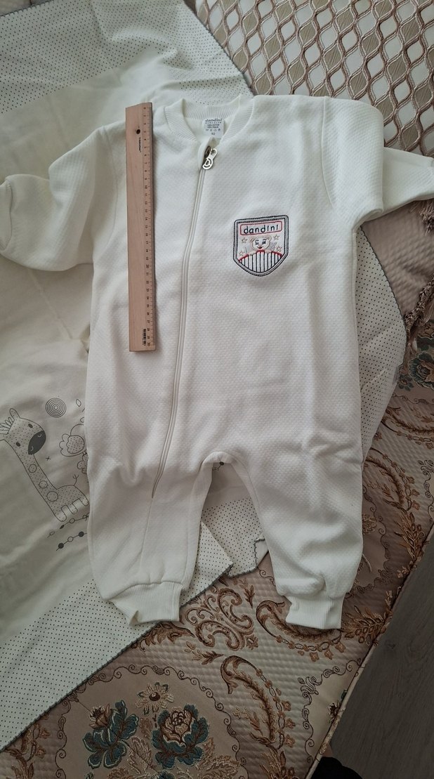 Fermuarlı Bebek Tulumu ve pamuk battanite - Görsel 3