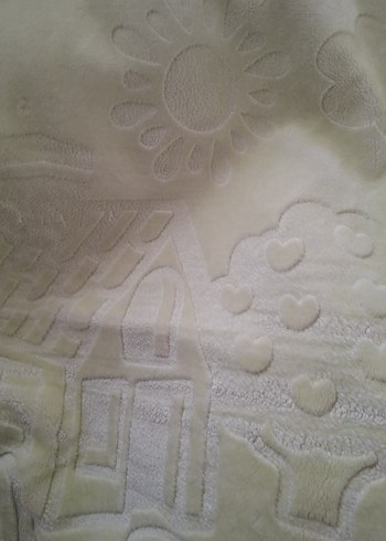 Nakışlı Yeşil Çocuk Battaniyesi - Görsel 4