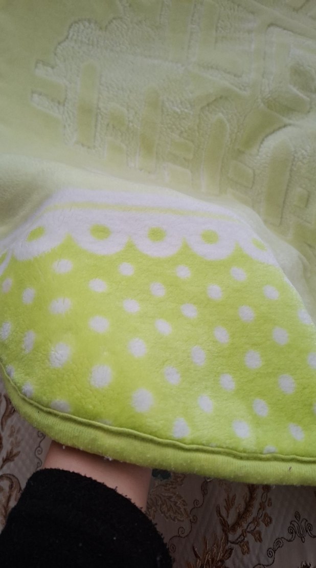 Nakışlı Yeşil Çocuk Battaniyesi - Görsel 3