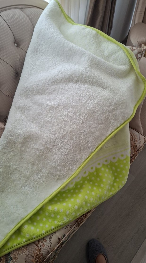 Nakışlı Yeşil Çocuk Battaniyesi - Görsel 5