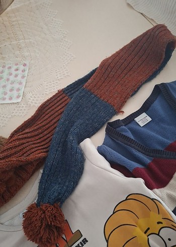 Çok Renkli Örgü Erkek çocuk Takımı - Görsel 5