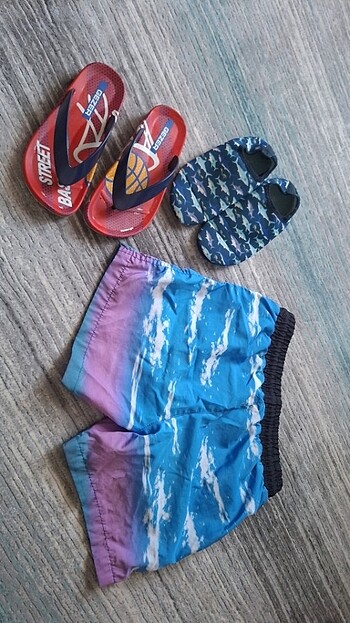 Erkek cocuk şort,deniz ayakkabısı,terlik - Görsel 10