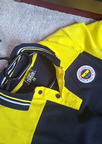 Sarı Lacivert Kısa Kollu Polo Tişört - Görsel 8