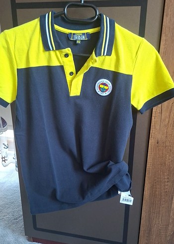 Sarı Lacivert Kısa Kollu Polo Tişört - Görsel 6