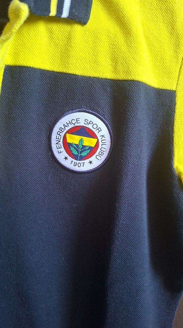 Sarı Lacivert Kısa Kollu Polo Tişört - Görsel 3