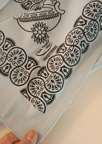 mavi otantik desen Masa Örtüsü - Görsel 5