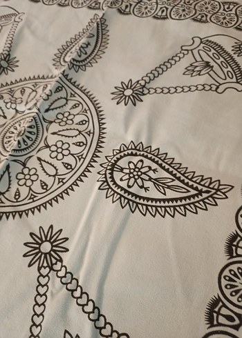 mavi otantik desen Masa Örtüsü - Görsel 7