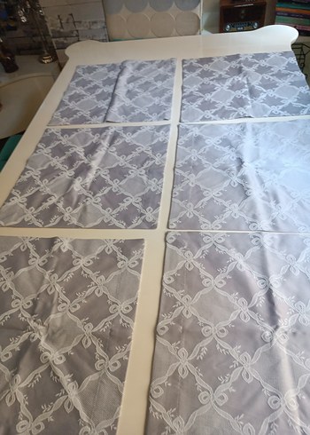 lila Desenli örtü yada misafir çay peçetesi36 ya 36 - Görsel 4