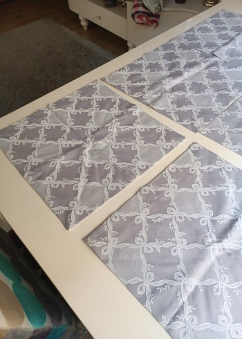 lila Desenli örtü yada misafir çay peçetesi36 ya 36 - Görsel 2