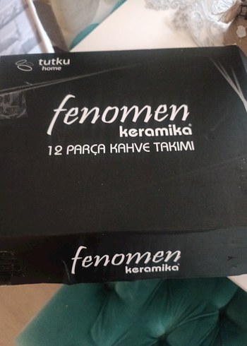 Siyah Seramik 6'lı Fincan ve Tabak Seti - Görsel 5