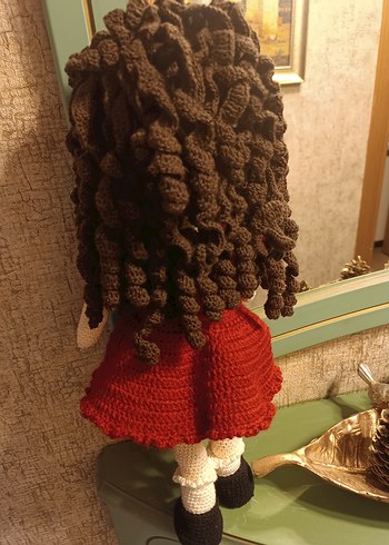 Kahverengi Saçlı Örgülü Bebek - Görsel 6