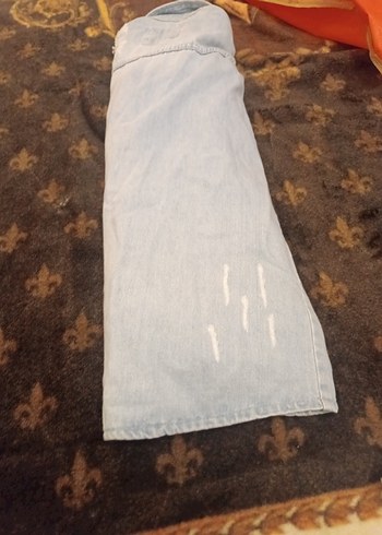 Gri Kadın Denim Ceket Düğmeli Uzun Kollu - Görsel 4