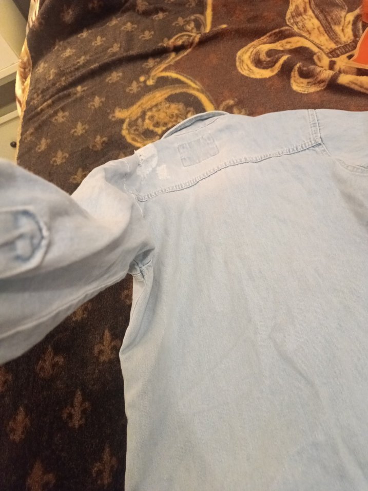 Gri Kadın Denim Ceket Düğmeli Uzun Kollu - Görsel 5