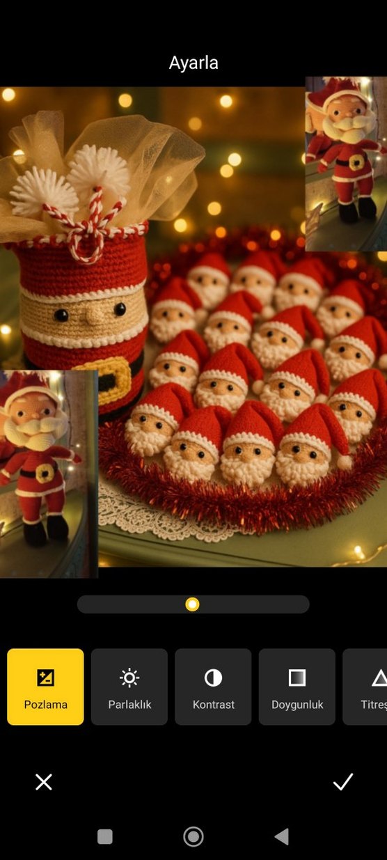 Renkli Kırmızı Noel Baba Süsleri - Görsel 2