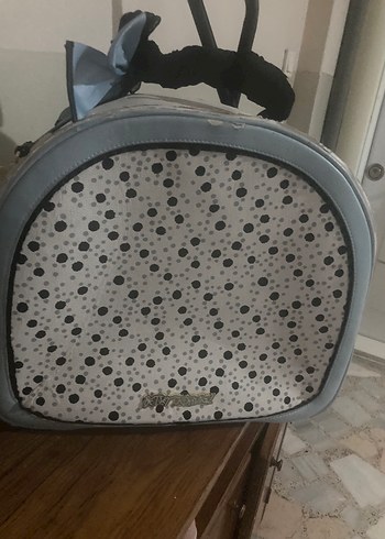 Gri Puantiyeli Tokalı Kadın Çanta - Görsel 2