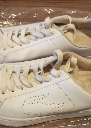 Beyaz Bağcıklı Spor Ayakkabı - Görsel 4