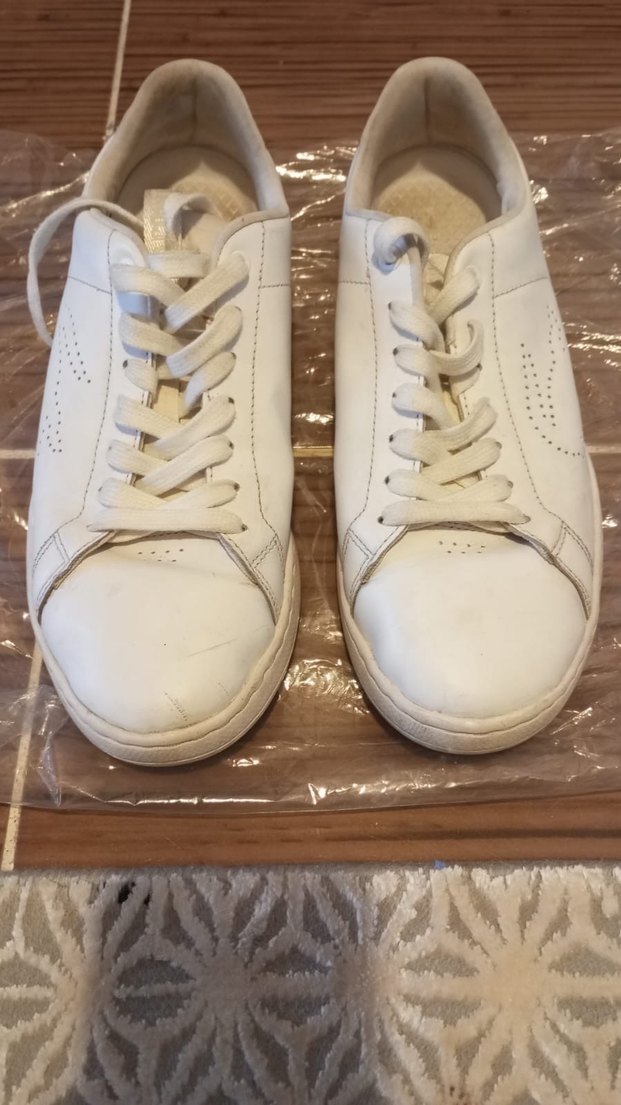 Beyaz Bağcıklı Spor Ayakkabı - Görsel 3