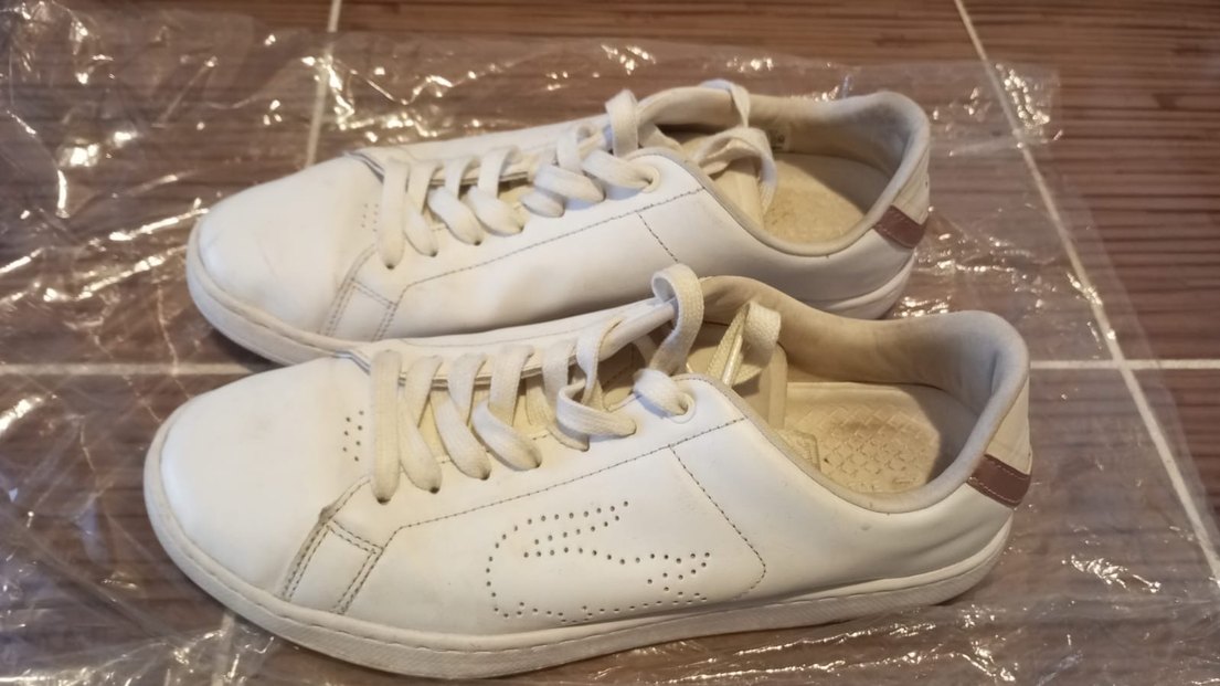 Beyaz Bağcıklı Spor Ayakkabı - Görsel 4