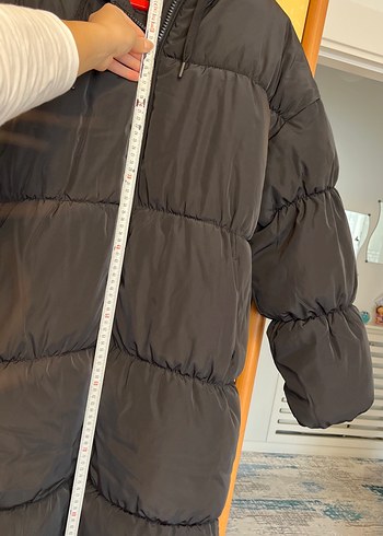 Kadın şişme mont uzun - Görsel 5