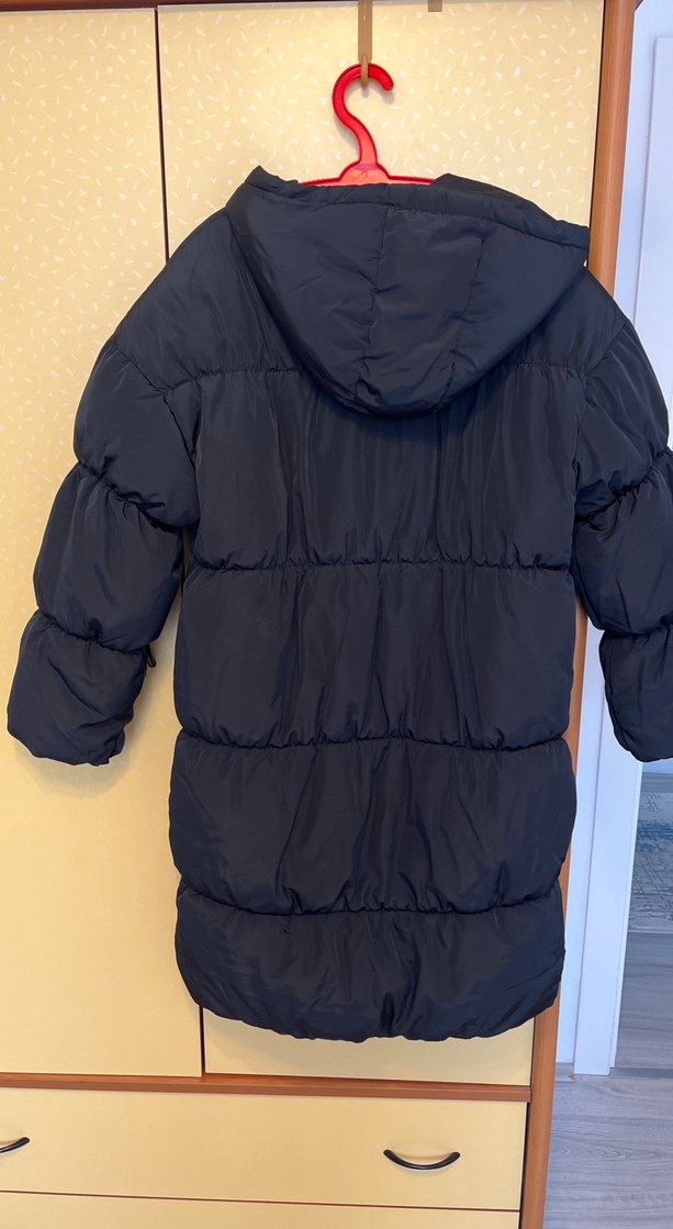 Kadın şişme mont uzun - Görsel 4