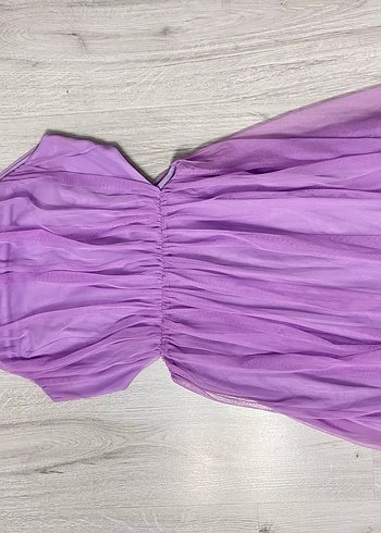 Lila elbise - Görsel 5