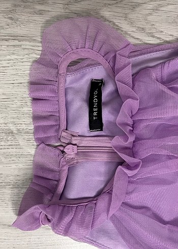 Lila elbise - Görsel 8