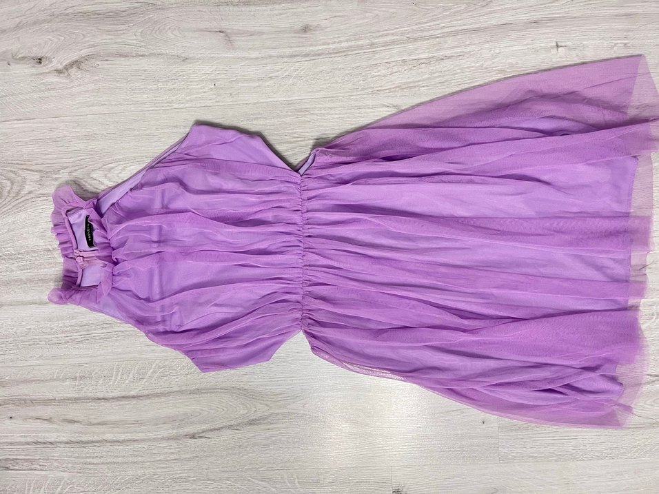 Lila elbise - Görsel 5