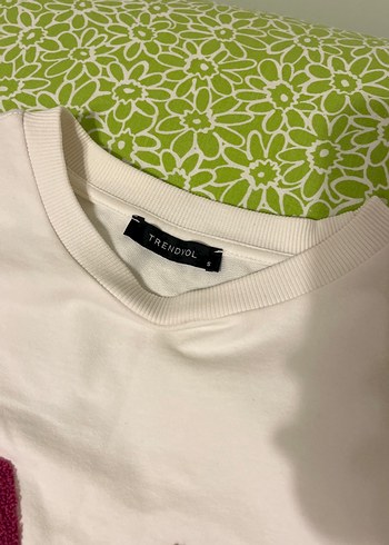 Beyaz Kadın Sweatshirt - Görsel 3