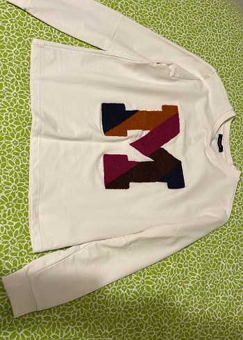 Beyaz Kadın Sweatshirt - Görsel 4