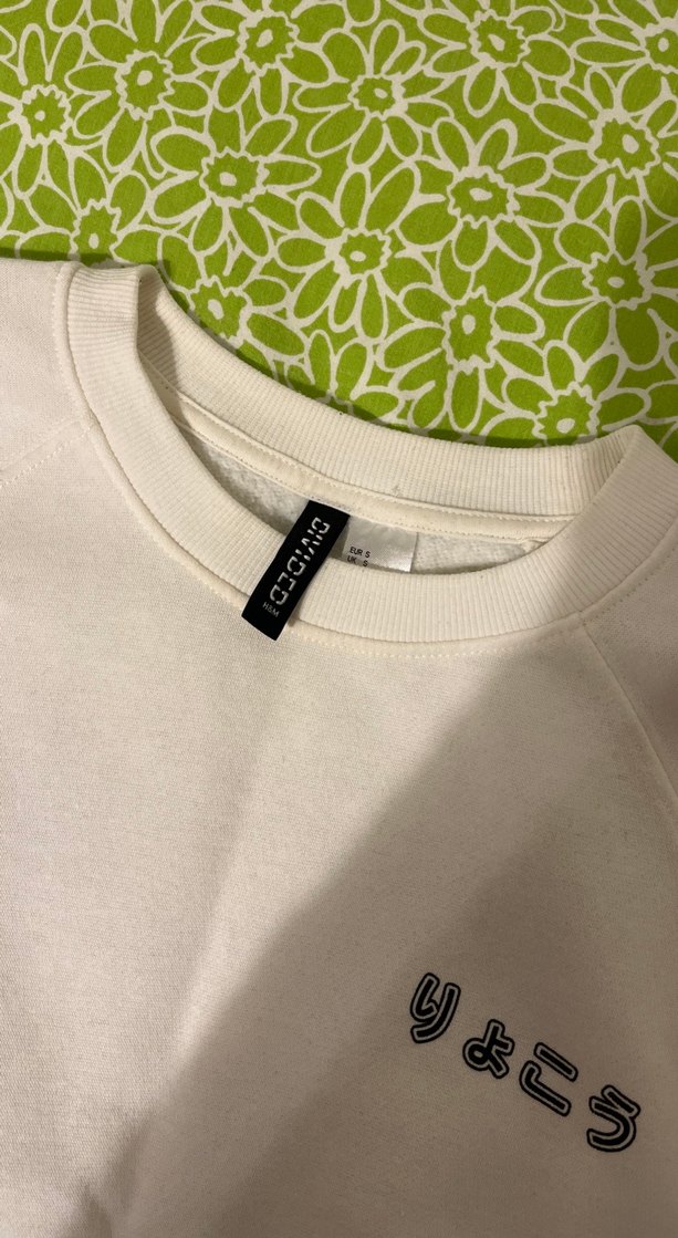 Beyaz Kadın Sweatshirt - Görsel 4