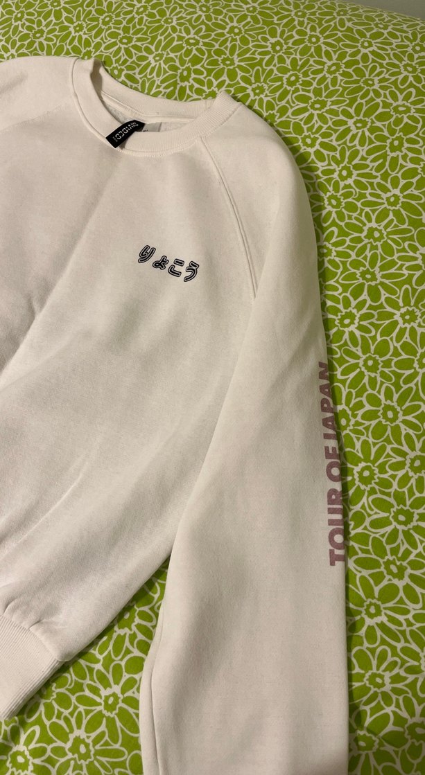 Beyaz Kadın Sweatshirt - Görsel 3