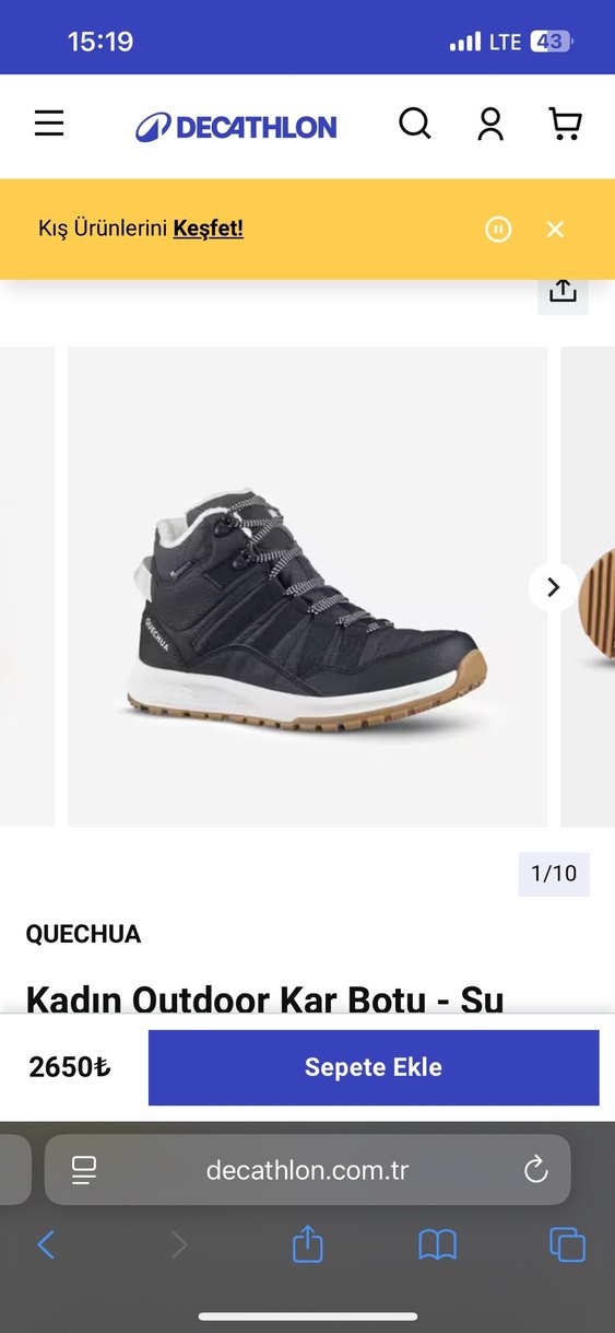 Decathlon Outdoor Kar Botu - Görsel 2