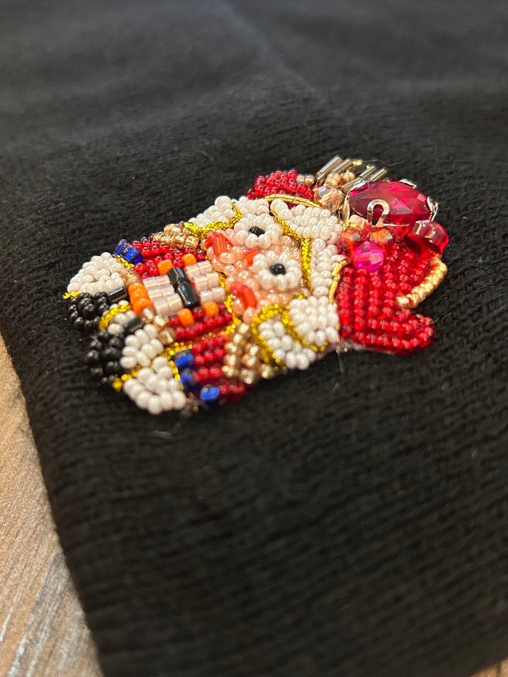 Fındık kıran işlemeli bere - Görsel 2