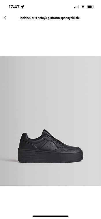 Bershka platform tabanlı spor ayakkabı