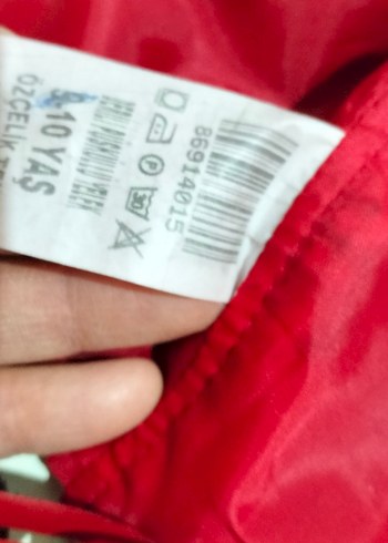 Püsküllü Kırmızı Deri kız çoçuk - Görsel 3