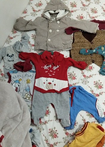 Renkli Desenli Uzun Kollu Bebek Tulum - Görsel 8